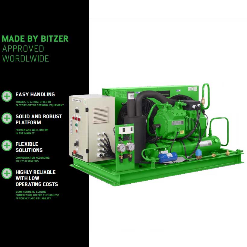 Cụm Máy Nén Dàn Ngưng Giải Nhiệt Gió Bitzer - Ảnh 2